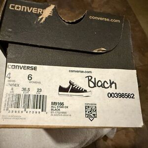Converse All Star Ox Black Sneakers